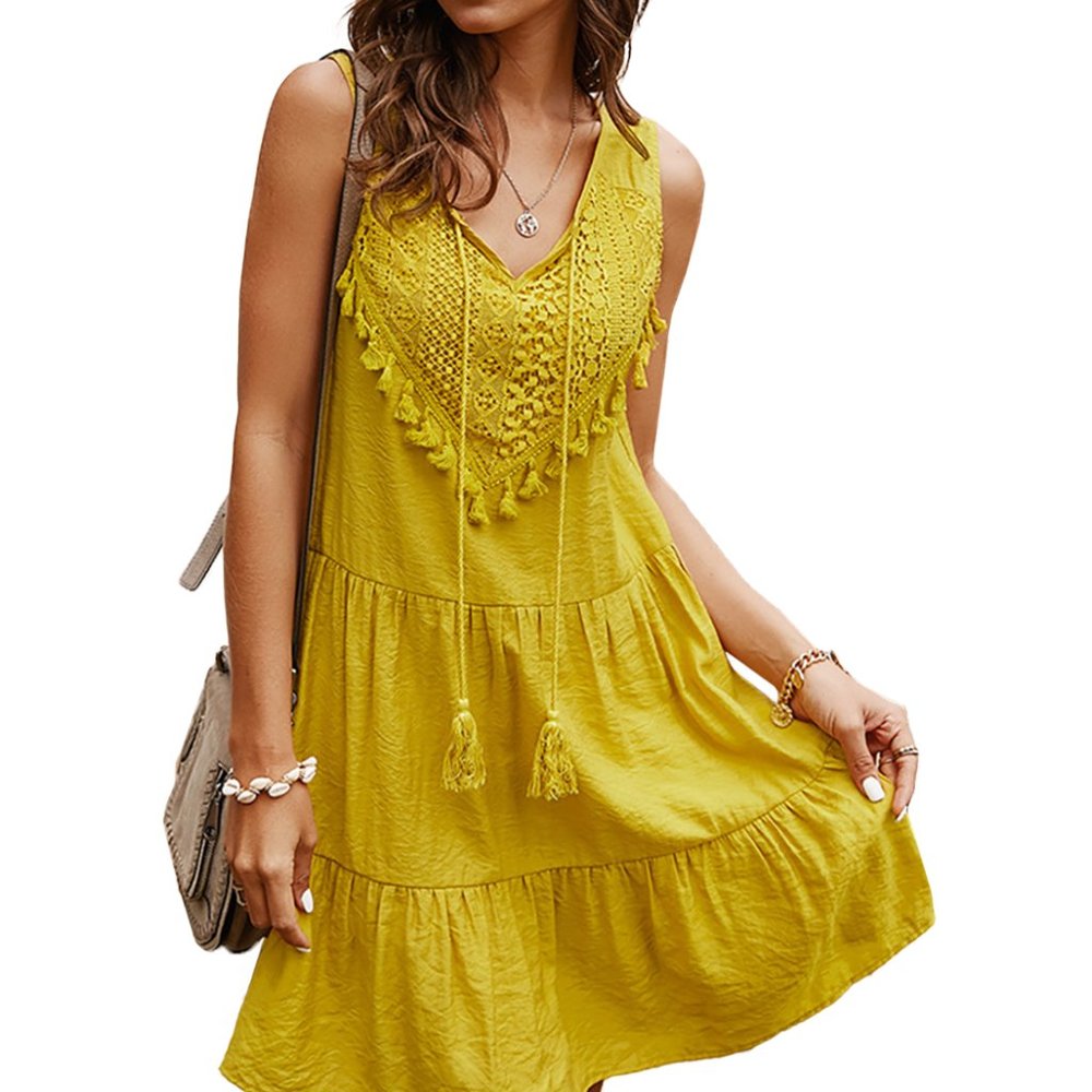 Go With the Flow Ruffle Tunic Dress - Picture 2 of 5